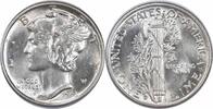 US Dime 1943-D Mercury Silver Dime MS64 Uncertified None -