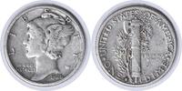 US Dime 1928-S Mercury Silver Dime Large S FS-501 EF Uncertified None -