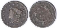 US Cent 1829 Large Cent Medium Letters N-5 VF Uncertified #926 None -