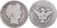 US Half Dollar 1905-O Barber Silver Half Dollar AG Uncertified None -