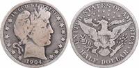 US Half Dollar 1904 Barber Silver Half Dollar G Uncertified None -