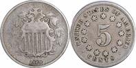 US Nickel 1869 Shield Nickel F Uncertified None -