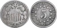US Nickel 1870 Shield Nickel VG Uncertified None -