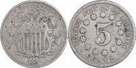 US Nickel 1868 Shield Nickel VG Uncertified None -