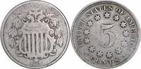 US Nickel 1867 Shield Nickel No Rays VG Uncertified None -