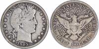 US Half Dollar 1905-S Barber Silver Half Dollar F Uncertified #114 None -