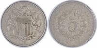 US Nickel 1866 Shield Nickel Rays EF Uncertified #1250 None -