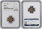 US Dime 1911 Barber Silver Dime MS65 NGC None -