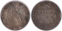US Half Dime 1858 Liberty Seated Silver Half Dime F Uncertified None -