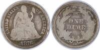 US Dime 1876-CC Liberty Seated Silver Dime G Uncertified None -
