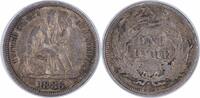 US Dime 1886 Liberty Seated Silver Dime AU Uncertified None -