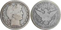 US Half Dollar 1905-O Barber Silver Half Dollar VG Uncertified None -
