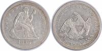 US Quarter 1856 Liberty Seated Silver Quarter EF Uncertified #130 None -
