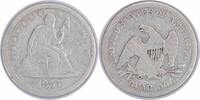 US Quarter 1857 Liberty Seated Quarter F Uncertified None -