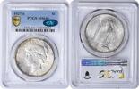 US Dollar 1927-S Peace Silver Dollar MS64+ PCGS (CAC) CAC -