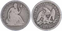 US Half Dollar 1859-O Liberty Seated Silver Half Dollar G Uncertified None -