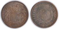 US Two Cent 1867 Two Cent Piece DDO FS-101 F Uncertified #242 None -