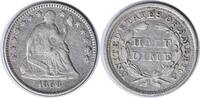 US Half Dime 1858 Liberty Seated Half Dime RPD/Inverted Date FS-302 EF Uncertified #930 None -