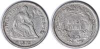 US Half Dime 1872 Liberty Seated Silver Half Dime DDO FS-101 VF Uncertified #1022 None -