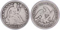 US Half Dollar 1854-O Liberty Seated Half Dollar Arrows G Uncertified None -