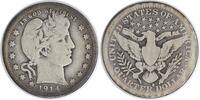 US Quarter 1914-S Barber Silver Quarter VG Uncertified #1110 None -