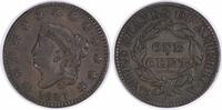 US Cent 1827 Large Cent VF Uncertified #936 None -