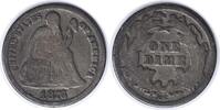 US Dime 1876-CC Liberty Seated Silver Dime DDO FS-102 VG Uncertified None -
