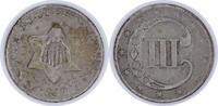 US Three Cent 1852 Three Cent Silver EF Uncertified #303 None -