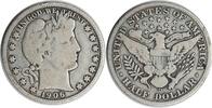US Half Dollar 1906-D Barber Silver Half Dollar VG Uncertified None -