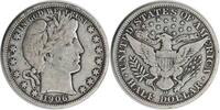 US Half Dollar 1906-D Barber Silver Half Dollar F Uncertified None -