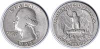 US Quarter 1943-S Washington Quarter DDO FS-101 F Uncertified None -
