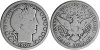 US Half Dollar 1907-O Barber Silver Half Dollar VG Uncertified None -