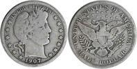 US Half Dollar 1907-O Barber Silver Half Dollar Choice VG Uncertified None -