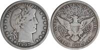 US Half Dollar 1907-O Barber Silver Half Dollar F Uncertified None -