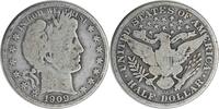 US Half Dollar 1909-O Barber Silver Half Dollar VG Uncertified None -