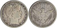 US Half Dollar 1909-S Barber Silver Half Dollar VF Uncertified #237 None -
