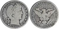 US Half Dollar 1910 Barber Silver Half Dollar G Uncertified None -