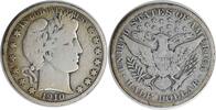US Half Dollar 1910-S Barber Silver Half Dollar VG Uncertified None -