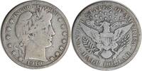 US Half Dollar 1910-S Barber Silver Half Dollar Choice VG Uncertified None -