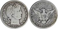 US Half Dollar 1915-S Barber Silver Half Dollar VG Uncertified None -