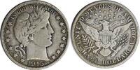 US Half Dollar 1915-S Barber Silver Half Dollar F Uncertified None -