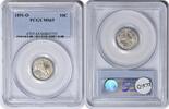 US Dime 1891-O Liberty Seated Silver Dime MS65 PCGS None -