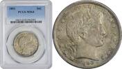 US Half Dollar 1893 Barber Silver Half Dollar MS64 PCGS None -
