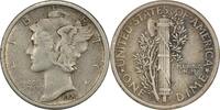 US Dime 1924-S Mercury Silver Dime EF Uncertified None -