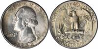 US Quarter 1952-S Washington Silver Quarter MS63 Uncertified None -