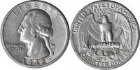 US Quarter 1942-S Washington Silver Quarter AU Uncertified None -