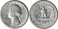 US Quarter 1942 Washington Silver Quarter AU Uncertified None -