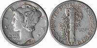 US Dime 1927 Mercury Silver Dime EF Uncertified None -