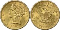US Five Dollar 1903-S $5 Gold Liberty Head MS60 Uncertified #1110 None -