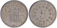 US Nickel 1867 Shield Nickel No Rays RPD FS-1308 Choice EF Uncertified #653 None -
